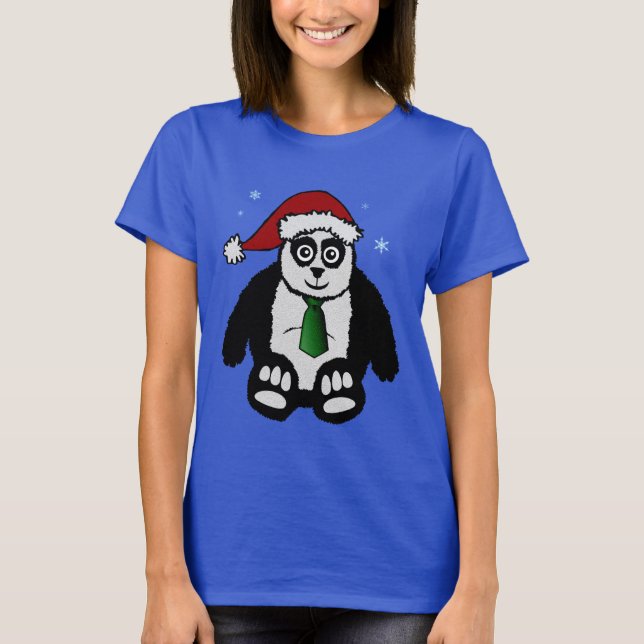 Santa Pandaskjorta Tee Shirt (Framsida)