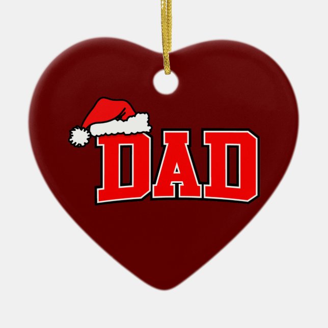 Santa Pappa Heart Ornament (Framsidan)