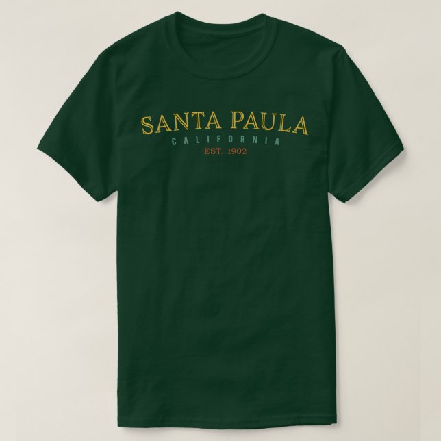 Santa Paula California CA USA Hometown Pride Premi T Shirt (Design framsida)