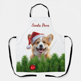 Santa Paws Corgi Holiday Chef Design