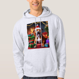 "Santa Paws: En Staffys Festliga Överraskning" Hoodie