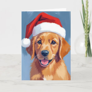 Santa Paws Golden Retriever Valp Jul Kort