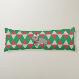 Santa Paws Holiday Diamonds Hund Kroppskudde