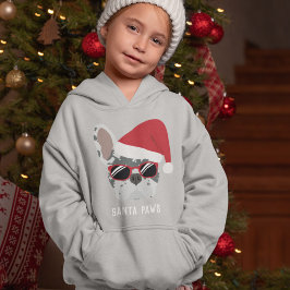 Santa Paws jul blå merle fransk bulldog T Shirt