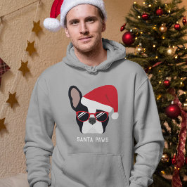Santa Paws jul French Bulldog-hoodie Hoodie
