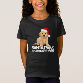 SANTA PAWS KOMMER TILL STAN ny valp jul T Shirt