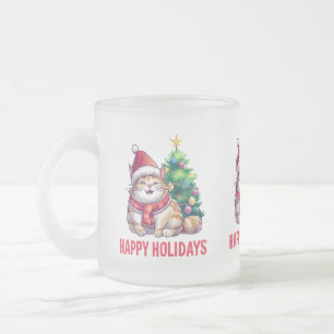 Santa Paws Önskar God Jul Frostad Glasmugg