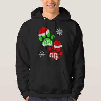 Santa Paws Roliga HundKatt Klöver Jul Hoodie