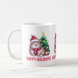 Santa Paws Says Happy Holidays Kaffemugg