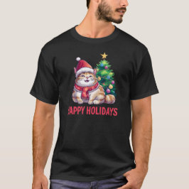 Santa Paws Says Happy Holidays T Shirt