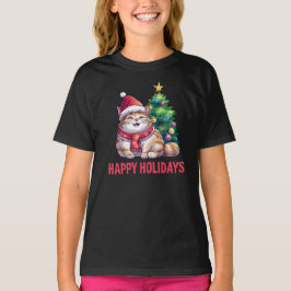 Santa Paws Says Happy Holidays T Shirt