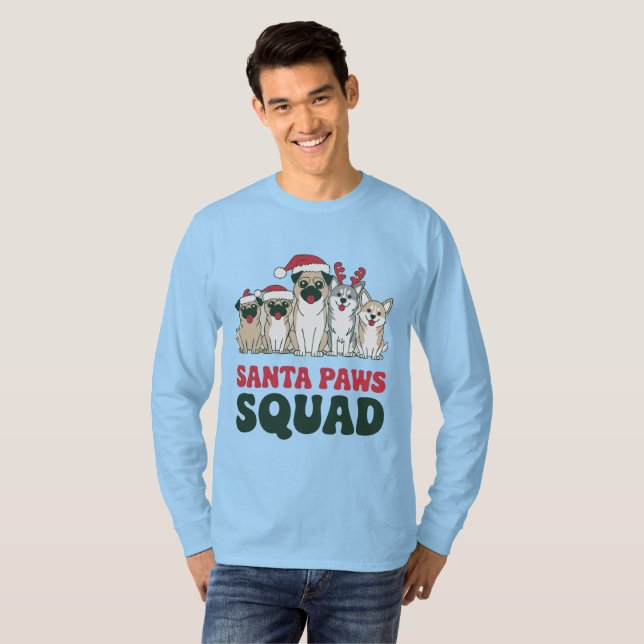 Santa Paws Squad T-shirt (Hel framsida)