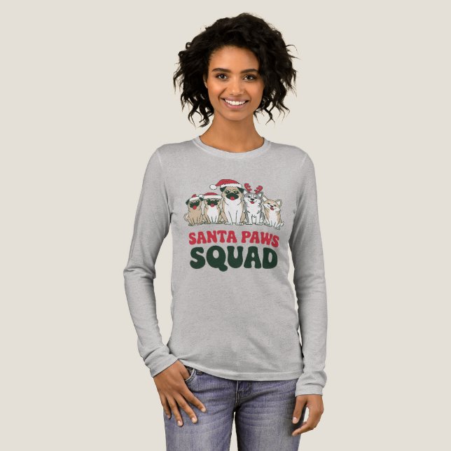 Santa Paws Squad T-shirt (Hel framsida)