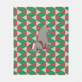 Santa PawsHoliday Diamonds Dog Fleecefilt