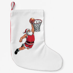 Santa Pay Basketball-julsport Älskare Liten Julstrumpa