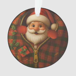 Santa Peekaboo Mysig julgransprydnad