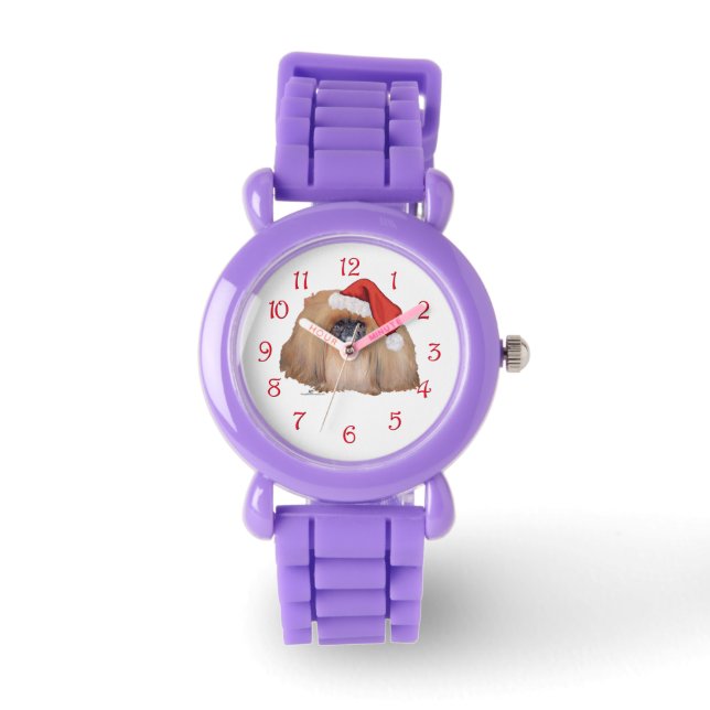 Santa Pekingese Armbandsur (Framsida)