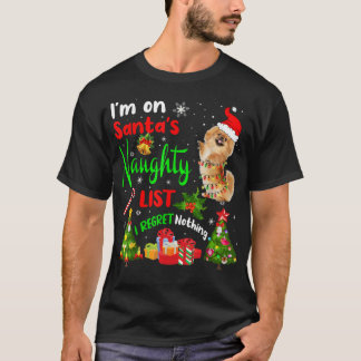 Santa Pekingese, jag är på Santa's Naughty List Ju T Shirt