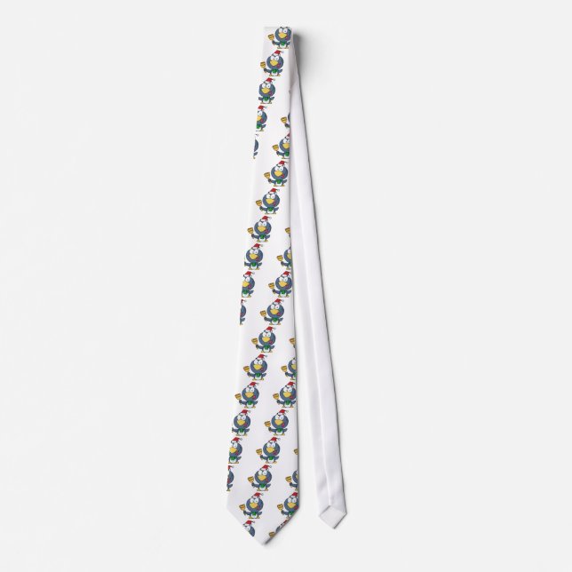 Santa Penguin med Jingle Bell Slips (Framsida)