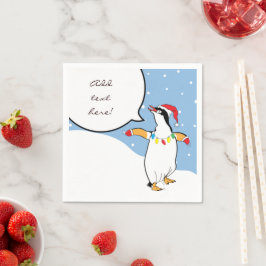 Santa Penguin Says Pappersservett
