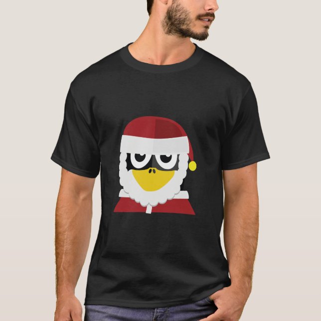 Santa Penguin T Shirt (Framsida)