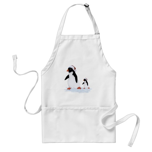 Santa Penguins Apron Förkläde (Framsidan)
