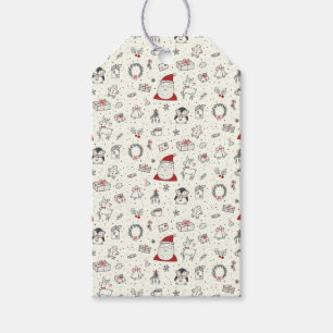 Santa, Penguins och Rudolph Presentetikett