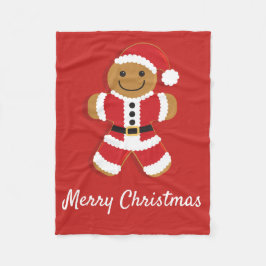 Santa Pepparkaksgubbe | Fleece Blanket