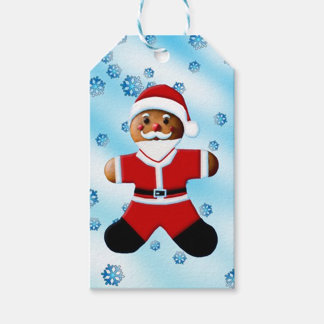 Santa Pepparkaksgubbe Presentetikett (Framsidan)