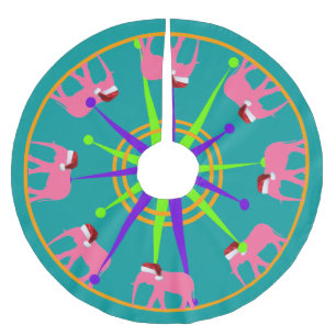 Santa-phant Julgransmatta Borstad Polyester