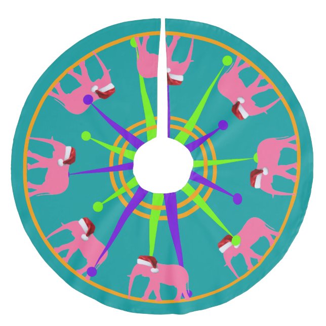 Santa-phant Julgransmatta Borstad Polyester (Framsidan)