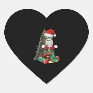 Santa Pickle Hjärtformat Klistermärke