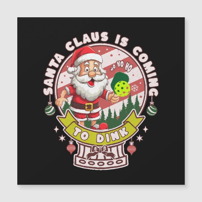 Santa Pickleball Jul, Rolig Santa  (Framsida)