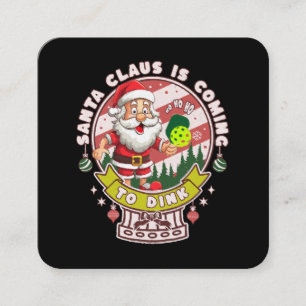 Santa Pickleball-julen, Finny Santa Fyrkantigt Visitkort