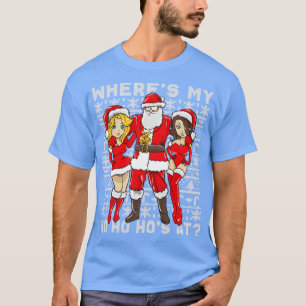 Santa Pimp Wheres Mitt hem vid jul T Shirt