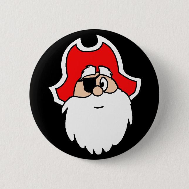 Santa Pirat Button Knapp (Framsida)