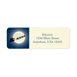 Santa Pirat Frakt med delfiner, Helgdag jul Returadress Etikett