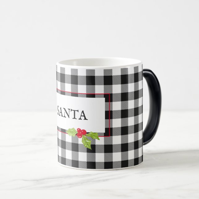 SANTA Plade jul Holly Classic Festive Roligt Magisk Mugg (Framsida höger)