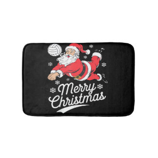 Santa Playing Volleyball Christmas Pajama Cool Spo Badrumsmatta