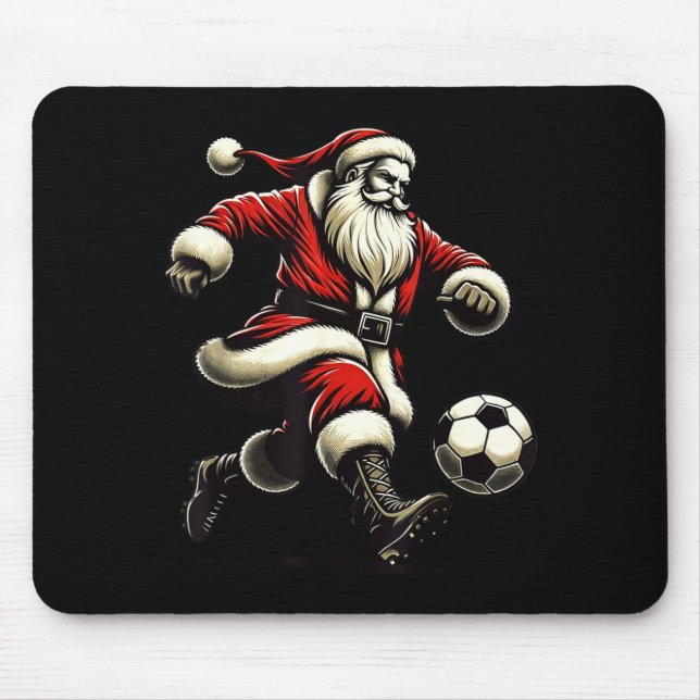 Santa Plays Soccer Srts, Xmas Christmas Women Men  Musmatta (Framsidan)