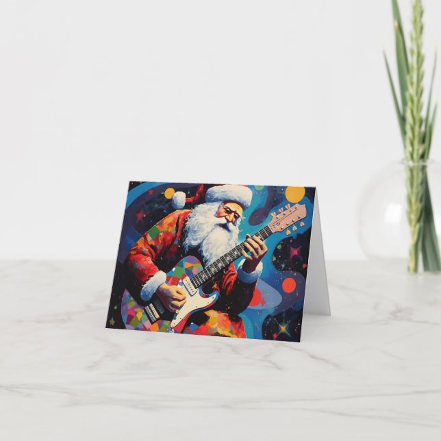 Santa Pllay Guitar Kort (Framsida)