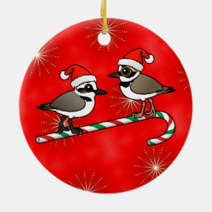 Santa Plovers Julgransprydnad Keramik
