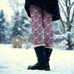 Santa Poinsettia Traditional Red Blue-jul Leggings<br><div class="desc">Denna roligt och festliga utformning har en hand plockade Jultomten och en poinsettia i klassisk röd och blå färg för den mysiga,  traditionella helgdag med en antydan om stollig. Originalkonst av Malissa Melrose.</div>