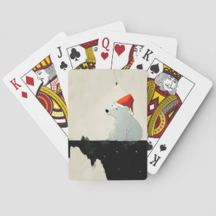 Santa Polar Bear Casinokort