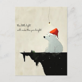 Santa Polar Bear Vykort