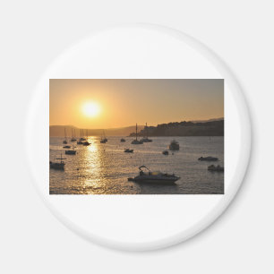Santa ponsasolnedgång magnet
