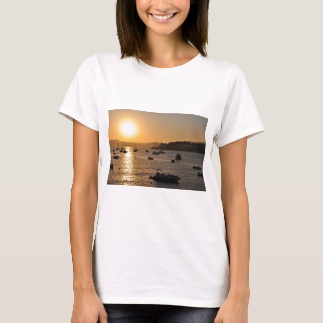 Santa ponsasolnedgång t-shirt (Framsida)