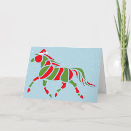 Santa Pony Helgkort