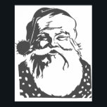 Santa Pop art God jul light grått Poster<br><div class="desc">Efter en populär begäran,  nu är det äntligen här. Den svarta och vita (30% grått och vit). Alla storlekar. (om det behövs kan du använda zoomningen in,  zooma ut och lägga till anpassningsbar)</div>