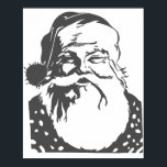 Santa Pop art God jul light grått Poster<br><div class="desc">Efter en populär begäran,  nu är det äntligen här. Den svarta och vita (30% grått och vit). Alla storlekar. (om det behövs kan du använda zoomningen in,  zooma ut och lägga till anpassningsbar)</div>